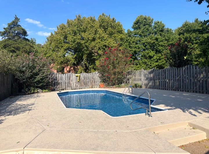 After: resurfaced pool deck